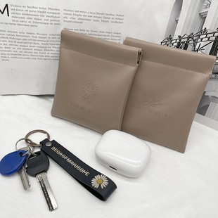 Wholesale multi-color series oil skin automatic closing shrapnel bag earphone bracelet watch brooch play cosmetics bag
