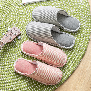 Cixi Cotton Slippers for Women Spring and Autumn and Winter Indoor Home Non-slip Home Warm Wool Plush Winter Couple Men