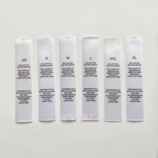 Factory Wholesale Essentials Trendy Brand Washable Label Washable Label Size Label Full Set of Clothing Accessories in Stock