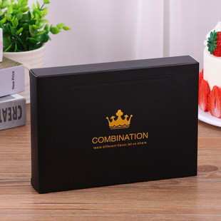 in stock cake knife and fork plate tableware packaging box square bronzing box knife and fork plate white cardboard packaging box customization