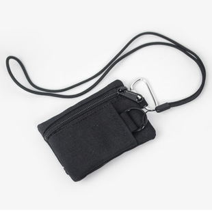 Japanese Style Mini Coin Purse Card Holder Canvas Small Wallet Zipper Youth Outdoor Sports Cosmetics Bag Small Hanging Bag Multi-Card