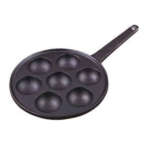 Tols cast iron octopus balls pot iron handle cake mold extra large diameter 5.5cm uncoated export iron pot