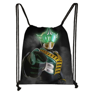 Kamen Rider модная сумка для покупок Симпатичные креативные карманы для переносных наружных студенческих шнурков сумка оптовая жара