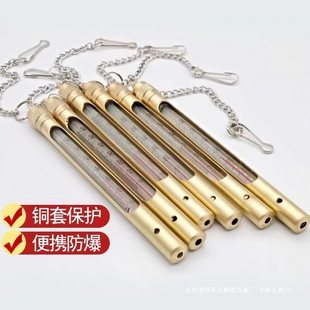 Copper Thermometer Mine Stainless Steel Water Thermometer Fishing Water Temperature Portable Thermometer Outdoor Temperature Measurement