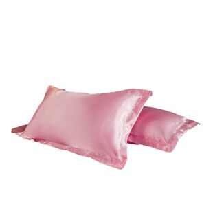 Pillow Case Ice Silk double-sided single pack pure color washed Ice Silk single pillowcase simple pillowcase wholesale trade