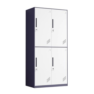 Xi'an Steel Wardrobe Color Set Office Staff Hanging Wardrobe Iron Storage Cabinet with Lock Locker