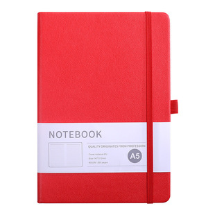 Cross-border PU Notebook Customized Leather Business Meeting Office Stationery Gift Box Thickened Horizontal Strap Hand Account Book