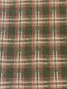 Woolen Wool in stock Large Scrub Plaid Coat Clothing/Shoes Hats/Luggage Fabric Fabric Shaoxing Supply