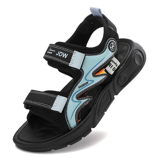 Children's Sandals Boys Casual Beach Shoes 2025 Summer Soft Sole Anti-Slip Odor-Resistant Foot Shock Absorbing Children's Sports Sandals