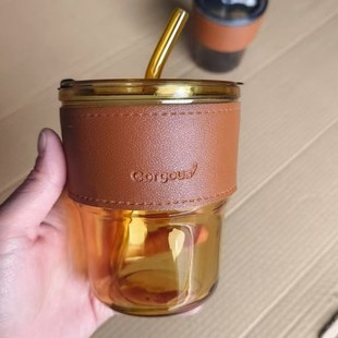 Оптовая продажа с высоким значением цвета бамбуковый строитель машина с соломкой стеклянный стакан для дома чашка для воды офисная чашка кофе подарочная чашка