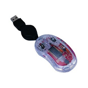 Transparent Mouse Mini Retractable Line Mouse Cute Mouse Creative Gift Mouse Desktop Laptop Suitable