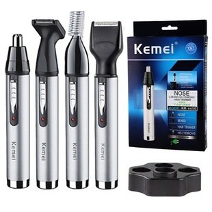 Мужской и Женский Триммер KEMI для волос в носу и ушах KM-6650 6651 Beauty Kit электрический триммер для бровей и бороды