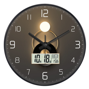 [12 inch 30CM] Nordic simple personalized wall clock creative home living room bedroom clock Wall quartz clock