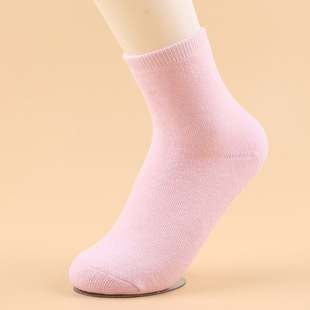 Women's socks winter fleece-lined thick warm towel socks women's mid-calf confinement socks winter floor Terry socks for women