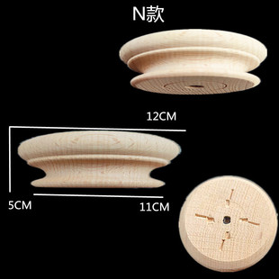 Solid wood cabinet leg European-style small round leg cylindrical leg TV cabinet foot car Wood carving round leg Dongyang wood carving