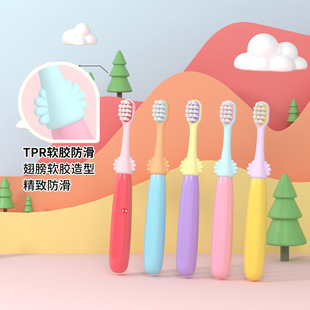 Children's soft bristle toothbrush cartoon fun 2-6 years old gum care household 10 barrel Angel toothbrush