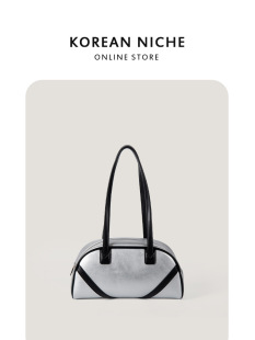 2024 New Japanese and Korean Niche Design Stitching Color One-shoulder Handbag High-end Casual Commuting Underarm Bag for Women