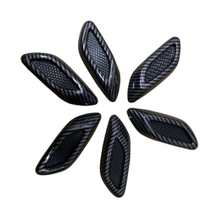 Cross-border car decoration fake air outlet car diversion stickers leaf board carbon pattern stickers six body stickers
