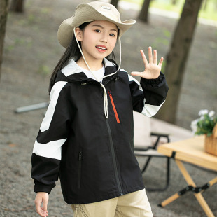 2024 Outdoor Sports Couple's Rustic Clothes Kiss Waterproof Coat Jacket Men's and Women's Hooded Jacket