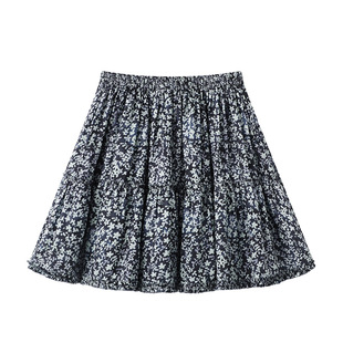 in stock 2025 summer new sweet style floral A- line skirt 2J2S210