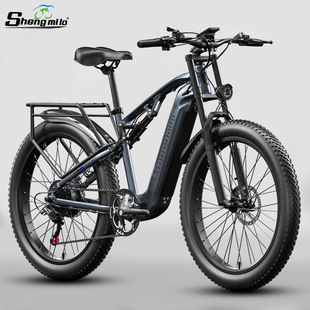 Shengmilo cross-border 26-inch electric bicycle 48V lithium mountain snowmobile booster battery car