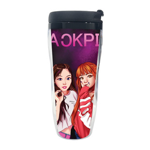 Harry Potter anime peripheral two-dimensional double-layer insulated cup cold water Cup Cartoon Cartoon Creative Sports kettle