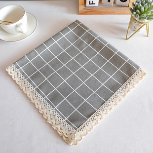 Ins Tablecloth Cotton and linen Fabric Rectangular Dustproof Cover Towel Nordic Simple Fresh Coffee Table Tablecloth Dining Table Mat
