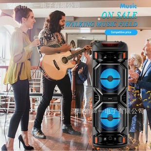 ZQS8221 трансграничный взрыв двойной восемь беспроводных динамиков bluetooth вечеринка на открытом воздухе Танцевальная музыка K песня динамик