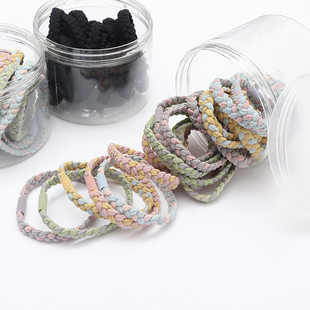 Twist Braided Headband, Pastoral Style Hand-Woven High-Elastic Thickened Durable Hair Tie Rubber Band Adult Hair Accessories Hair Tie