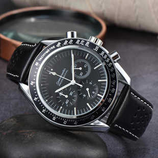 2022 AliExpress wish men's six-pin high quality chronograph quartz watch Oujia watch factory wholesale