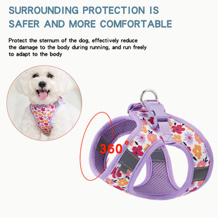 Cross-border New Pet Products Dog Vest-style Chest Strap Chest Strap Small Dog Dog Leash Cat Leash