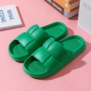Women's thick-soled simple slippers summer lightweight drooping home shoes outdoor versatile casual couple bathroom slippers