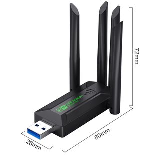 Беспроводная сетевая карта 5G Gigabit двухдиапазонный бесприводной компьютер usb wifi приемник 1300Mbps беспроводной сетевой карты