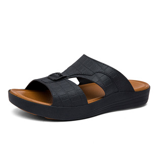 Fujian Factory Summer Fashion Outer Wear Dad Sandals Cross-border plus size Arabian Platform Men's Casual Slippers