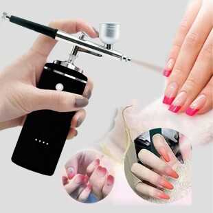 Direct opening rechargeable electric small spray pen air pump suit model spray paint nail makeup color