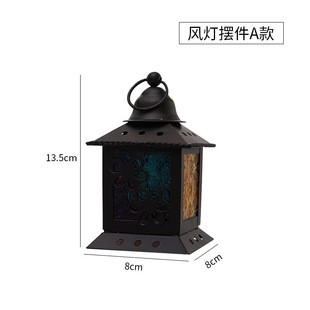 Cross-border Wholesale Star Moon Wind Lamp Ornaments Iron Decoration Home Bar Desktop Lighting Arrangement Holiday Gifts