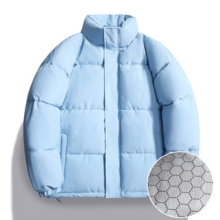 Winter New Couple's Cotton-padded Coat Men's and Women's Japanese Style Trendy Brand Bread Suit Loose Stand Collar Short Jacket 1266 Graphene