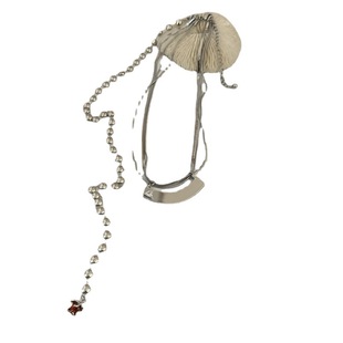 European and American hip-hop trend zircon necklace niche personality clavicle chain ins Korean fashion irregular earrings all-match