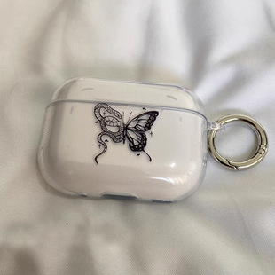 Прозрачный чехол для Apple AirPods Беспроводная Bluetooth-гарнитура для защиты от падения мягкий чехол