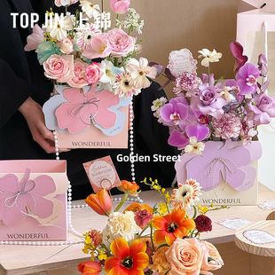 2025 Goddess Festival new flower box DIY flower arrangement box gift box floral gift packaging box bouquet hand box