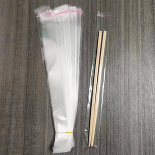 Opp Bag Самоклеящаяся сумка Соломенная Длинная тонкая сумка Прозрачный пластиковый пакет Сумка для заправки ручки Ложка Палочки для еды Упаковочная сумка