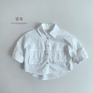 Children's Clothing Boys and Girls Spring Thin Shirt Summer Children's Korean-style Coat Children's Long-sleeved Shirt 2-3-4-5