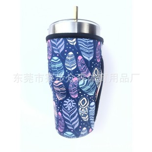 Diving material large Cup coffee cup cover portable insulated milk tea cola beverage protective cover hand cup cover Ice Cream Cover