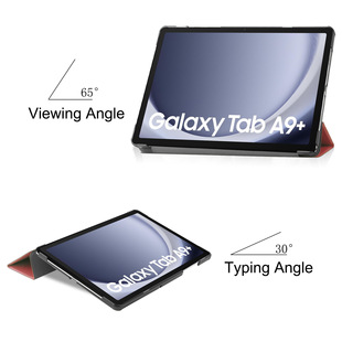 Для Samsung Tab A9Plus Кастер Защитный чехол X210/216 трехстворчатый спящий жесткий чехол
