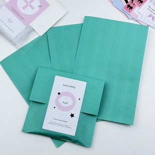 Ins Macaron White Bread Bag Translucent Frosted Packaging Packaging Love Bean Small Card Self-sealing Bag Portable Thickened