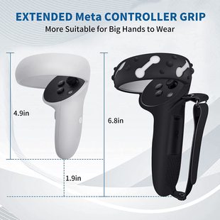 Amazon New Oculus quest2 Handle Silicone Cover Extended All-inclusive Removable Battery Cover