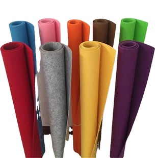 Color felt cloth red chemical fiber needle felt non-woven fabric kindergarten handmade non-woven fabric adhesive felt wholesale