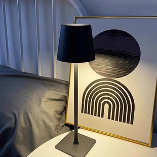 Cross-border wholesale high-leg table lamp bedroom bedside touch creative night light bar charging outdoor restaurant small table lamp