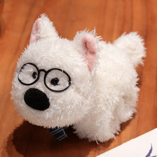 Cute Pop Circle Plush Toy West Highland Puppy Doll Doll Children's Creative Doll Decorative Gift Wholesale