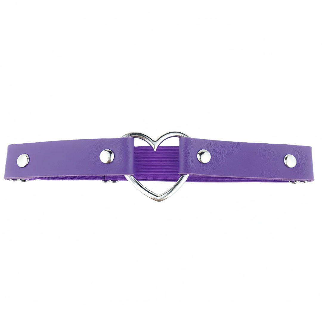 Eco-Friendly Pu Leather Harajuku Punk Style Street Fashion Heart-Shaped Leg Chain Single-Layer Heart-Shaped Street Dance Leg Ring Garter Belt Ankle Bracelet